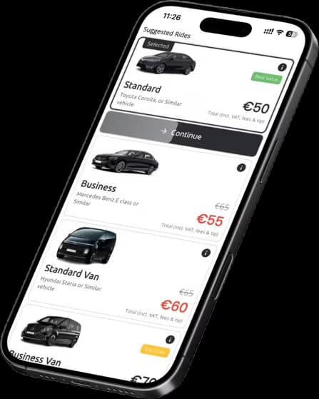 App mockup angled
